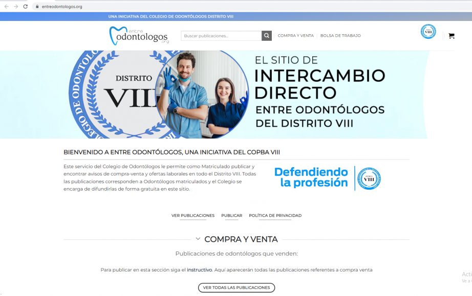 Web entreodontologos.org